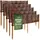 Creative Home Beeteinfassung 100 x 20 cm 5 Stück Braun