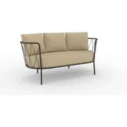 Daisy bequmes 2-Sitzer Loungesofa Outdoor bronze, ecru