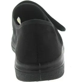 Fischer Markenschuh Fischer Schuhe Unisex-Klett-Hausschuh für Herren, Schwarz 48 EU