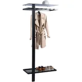 M2 Kollektion Wandgarderobe Barcelona Schwarz