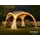 Swing&Harmonie Swing & Harmonie DomeShelter Garten Pavillion inkl. Solarmodul Pavilion Designer Gartenzelt Camping Pavilon Partyzelt mit Beleuchtung (Orange)