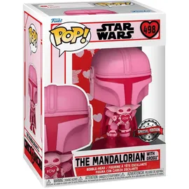 Funko POP! Star Wars - The Mandalorian with Grogu Valentine Star Wars 498)