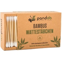pandoo Bambus-Wattestäbchen, 200 Stück