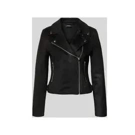 Vero Moda Jacke in Veloursleder-Optik Modell 'JOSE', Black, XS