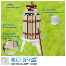 Güde Obstpresse OP 6 6 l Holzfarbe/Braun