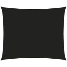 vidaXL Sonnensegel Oxford-Gewebe Rechteckig 6x7 m Schwarz
