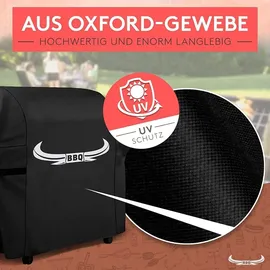 Amandi Grillabdeckung 122 x 61 x 147 cm Oxford-Gewebe schwarz