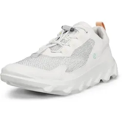 Slip-On Sneaker ECCO "ECCO MX W", Damen, Gr. 42, weiß, Textil, Lederimitat, sportlich, Schuhe, Trekking Schuh, Slipper mit trittdämpfender Fluidform-Ausstattung
