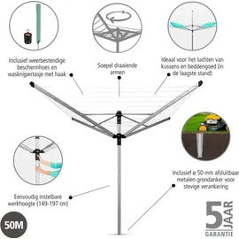Brabantia Lift-O-Matic Advance 50 M