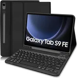 Tastatur Hülle für Samsung Tab S9 FE 10.9 Zoll/ Samsung Tab S9 11 Zoll 2023, Deutsches QWERTZ Tastatur für Samsung Tab S9 FE/ Samsung Tab S9, Schutzhülle mit Samsung Galaxy Tab S9 FE 10.9 Zoll, Schwar