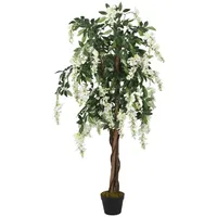 VidaXL Glyzinienbaum Künstlich 560 Blätter 80 cm Grün und