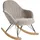 Beliani Schaukelsessel SKALE Stoff 70 x 85 x 94 cm Taupe