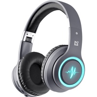 Defender FREEMOTION B571 LED Kopfhörer Verkabelt & Kabellos), Kopfband Anrufe/Musik/Sport/Alltag Bluetooth Grau