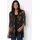 Classic Basics Longbluse schwarz-ocker-bedruckt 46