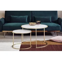 Jahnke SOL Gold Marmor rund 73,4 x 50 cm
