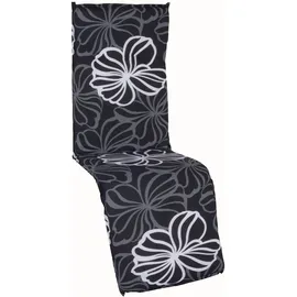 BEO Saumauflage 175 x 47 x 6 cm schwarz mit weißen Blüten 1 St.