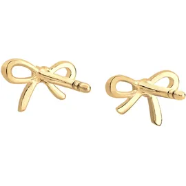 Elli DIAMONDS Ohrstecker Schleife Diamant 0,005 ct Gelbgold 585 onesize
