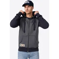 Lonsdale Slough Reißverschlusspullover - Navy - 5XL