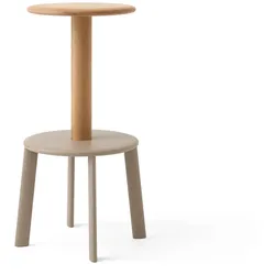 &Tradition - Massif AV40 Barhocker, Eiche / grau beige