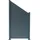 Floraworld Abschlusselement Aluminium 180 x 89,6 cm grau