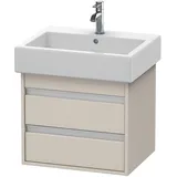 Duravit Waschtischunterschrank 2 Auszüge 55 x 48 x 44 cm Taupe Matt
