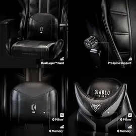 Diablo Chairs X-Ray Gaming Chair grau