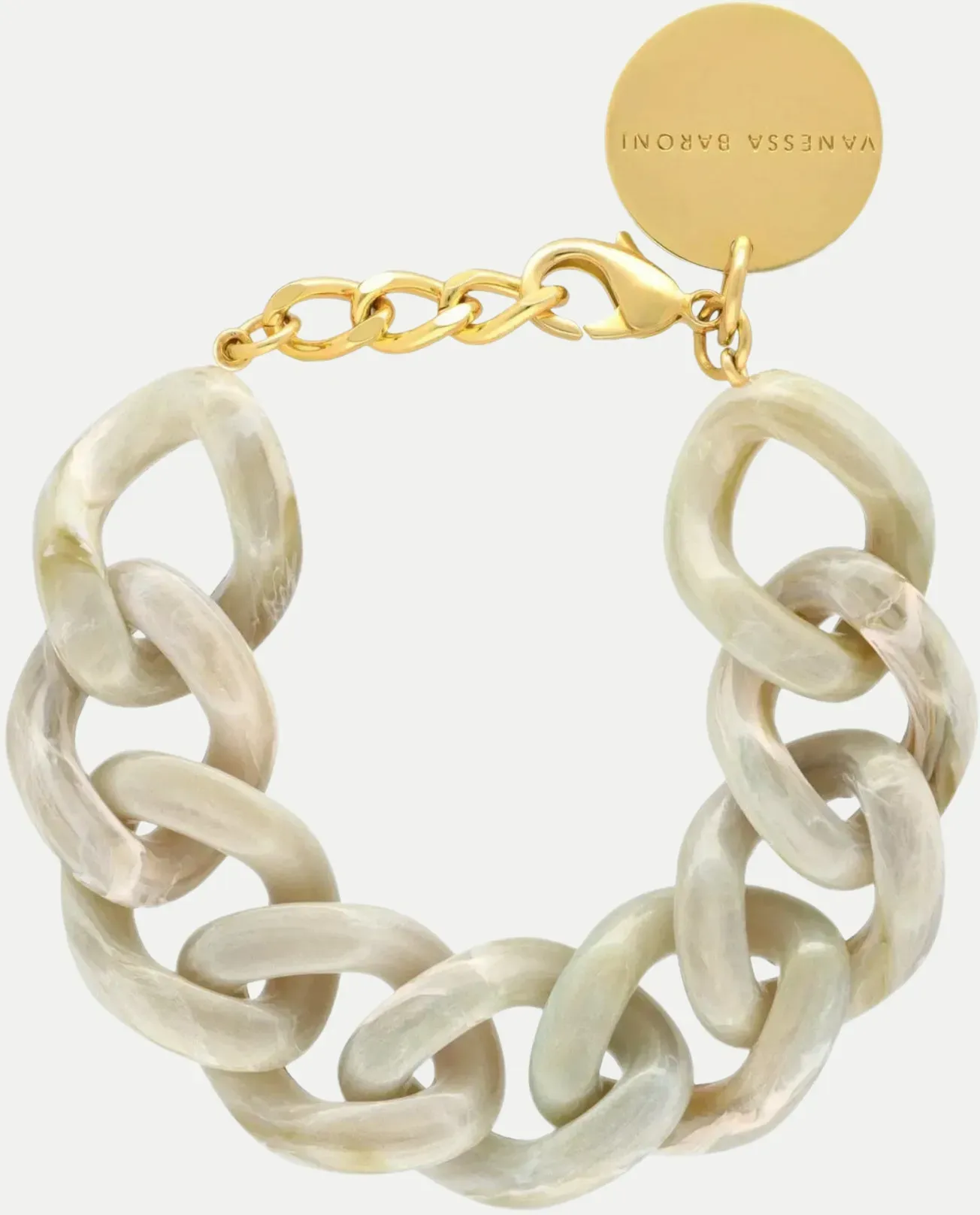 Armband Flat-Chain Beige