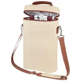 Intirilife Weinkühler Tragetasche in Beige - Gr.: onesize