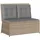 vidaXL Gartenbank 3394470 110 x 60 x 85 cm Beige