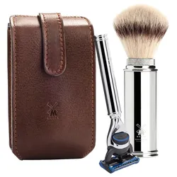 Mühle Silvertip Fibre mit Gillette Fusion Rasur   Herren 