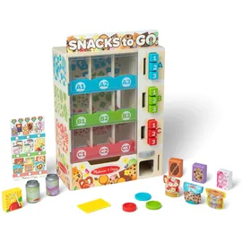 Melissa & Doug - Verkaufsautomaten Spielset, 19-teilig, Mit Snacks, Getränken und Münzen, Lern- und Rollenspielzeug, Für Kinder ab 3 Jahren