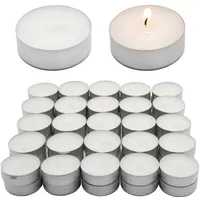 Osma Teelicht Teelicht Windlicht Teekerze Teelichter (50-tlg), Kerzen, Weiß, Teelichtofen, Set