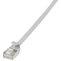 Logilink CQ9022S RJ45 Patchkabel Cat.6a, U/FTP Grau 0,5 m