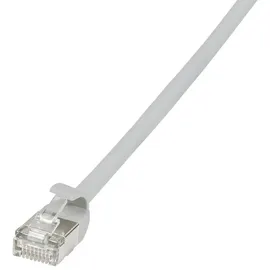 Logilink CQ9022S RJ45 Patchkabel Cat.6a, U/FTP Grau 0,5 m