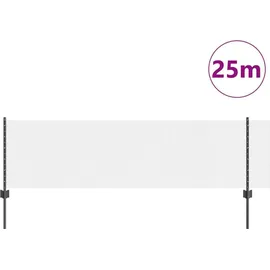 vidaXL Zaun 0,6 x 2500 cm Grau/Stahl