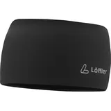 Löffler Mono Wide Stirnband (Größe ONE SIZE, schwarz)