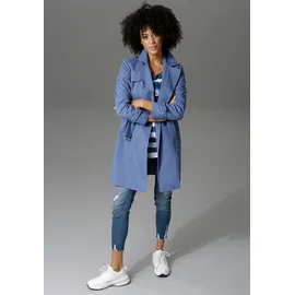Aniston CASUAL Trenchcoat Damen Blau 38