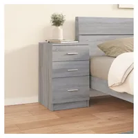 VidaXL Nachttisch Grau Sonoma 40x40x63 cm Holzwerkstoff