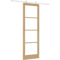 vidaXL Schiebetür ORKDAL Braun 78 x 232 cm Holz und Metall