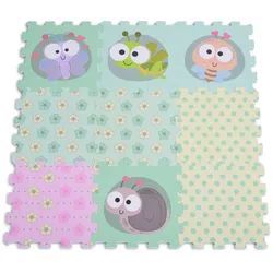 Moni Puzzlematte 9 teilig Puzzleteppich Teilegröße 31 x 31 cm EVA-Schaum grün