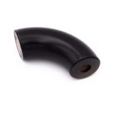 Handlauf Bogen Buche schwarz rund, 45° oder 90° in Ø 40 - 50 mm, für Holzhandlauf