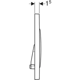 Geberit Sigma20 Betätigungsplatte weiß/hochglanz verchromt