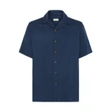 !Solid Kurzarmhemd Blau XXL