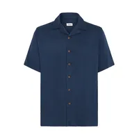 !Solid Kurzarmhemd Blau XXL