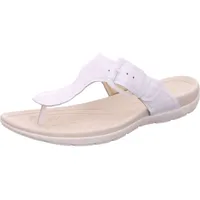 CAPRICE Damen Zehentrenner, White Naplak, 38 EU - 38