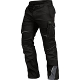 Leibwächter Arbeitshose Flex-Line Herren, Bundhose, schwarz-grau, Größe 62