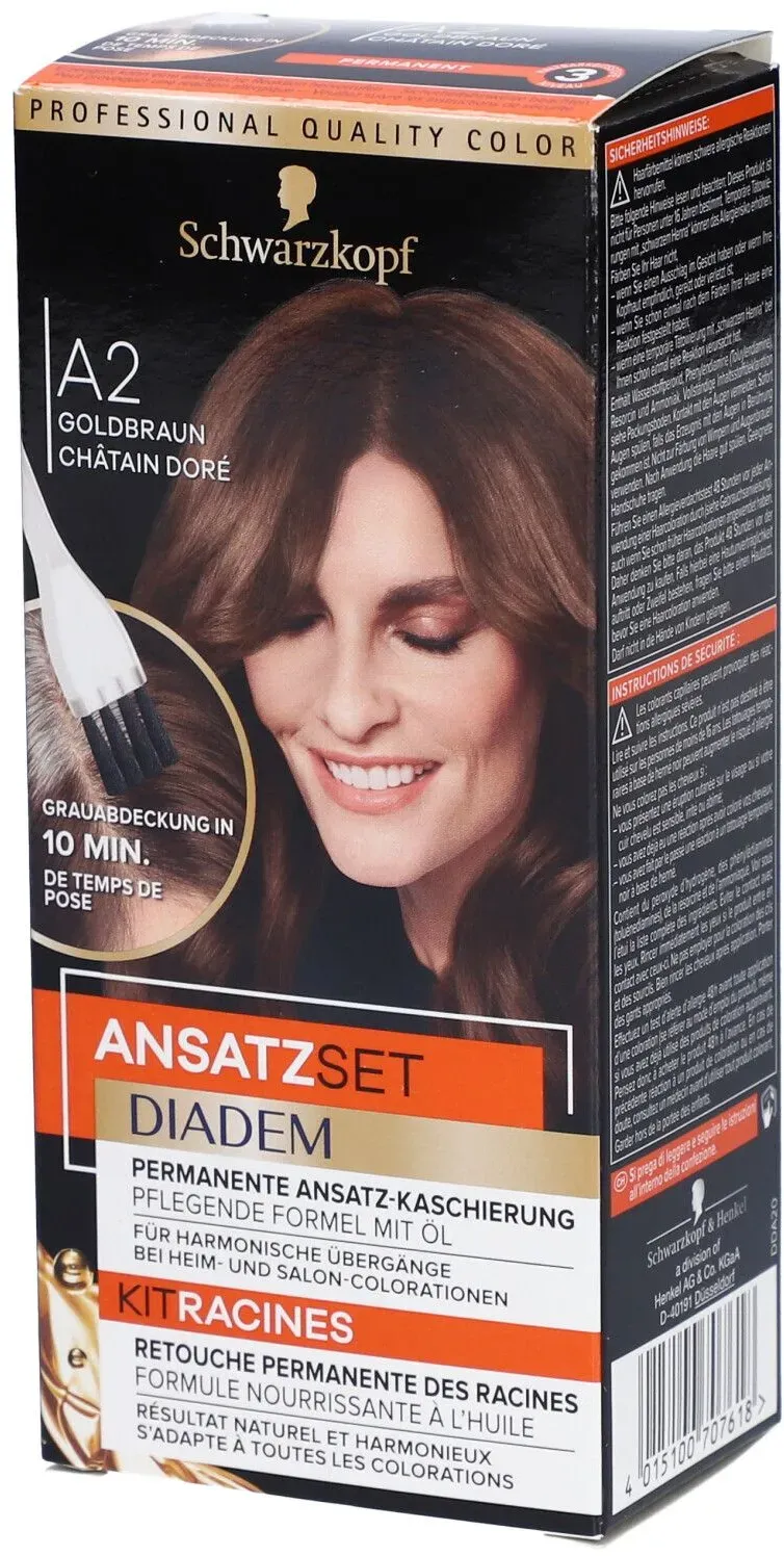 Schwarzkopf Ansatzset A2 Goldbraun