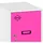 simonlocker montadas Dism.single Mini Schließfach 40,0 x 50,0 x 91,5 cm Weiß/Pink