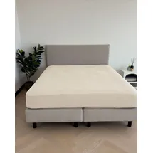 Kayori Spannbettlaken Mako-Satin 180 x 200 cm beige