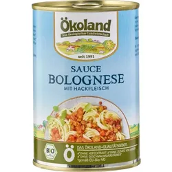 Ökoland Sauce Bolognese mit Hackfleisch bio